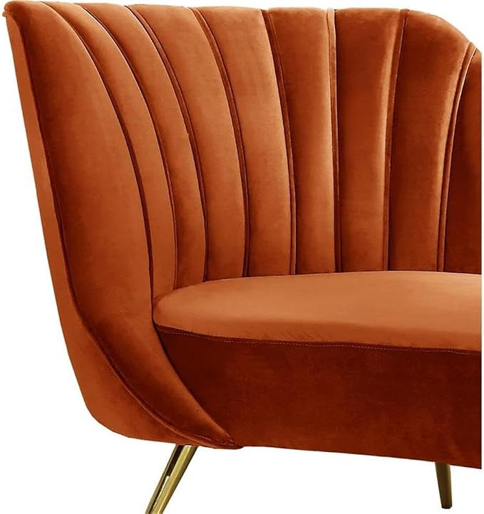 Meridian Furniture Margo Collection Modern | Contemporary Velvet Upholstered - Image 4