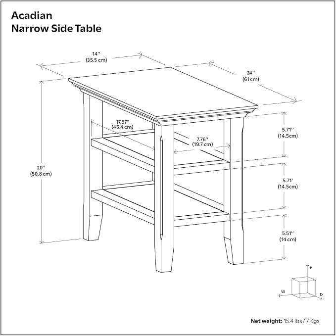 SIMPLIHOME Acadian Solid Wood Transitional-Style 48-inch Wide Coffee Table - Image 14