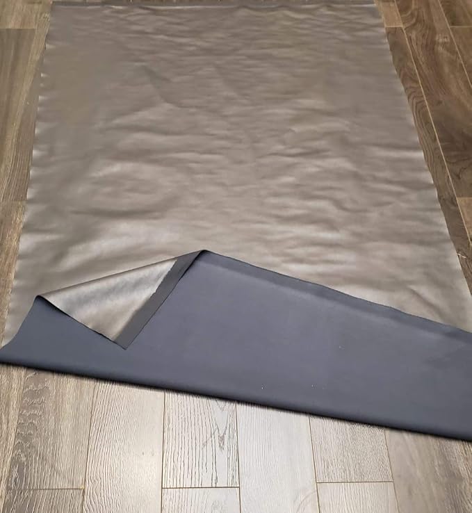 NAT Leathers | Gray Soft Faux Vegan Leather PU {Peta Approved Vegan} | 5 Yards - Image 3