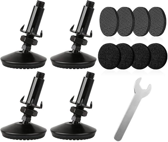 4 Set M10 Swivel Adjustable Leveling Feet, Heavy Duty Height Adjuster Furniture by Tahikem