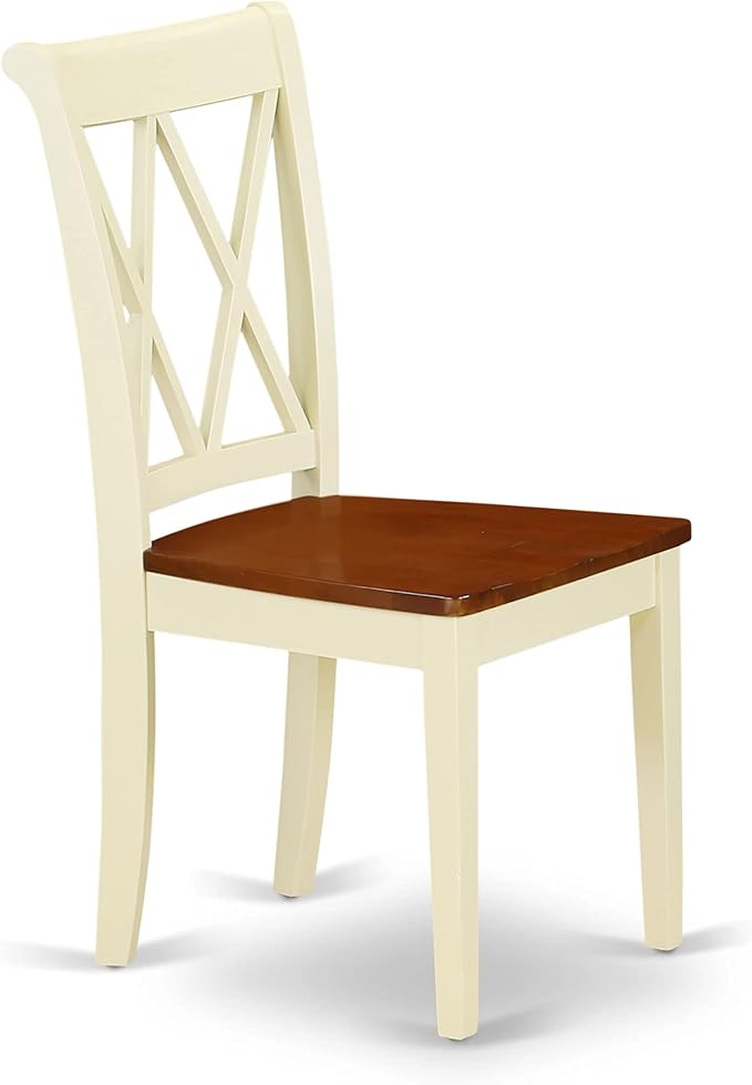 East West Furniture CLC-BMK-W Clarksville Dining Room Chairs - Image 5