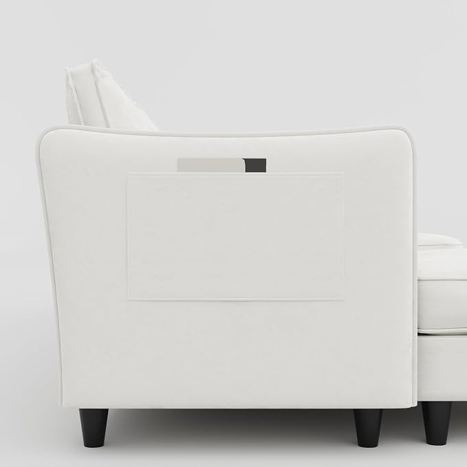 Ball & Cast 107.8" Large 4-Seater Modular Sectional Sofa Bed - Image 7