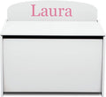 Delta Children Personalized MySize Deluxe Toy Box, Bianca White by DeltaChildren