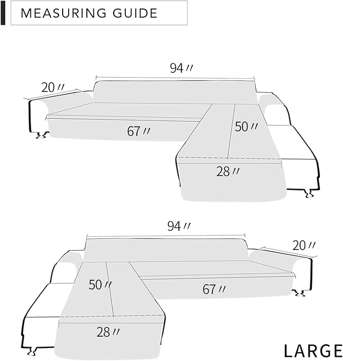 Easy-Going L Shape Couch Cover - Image 6