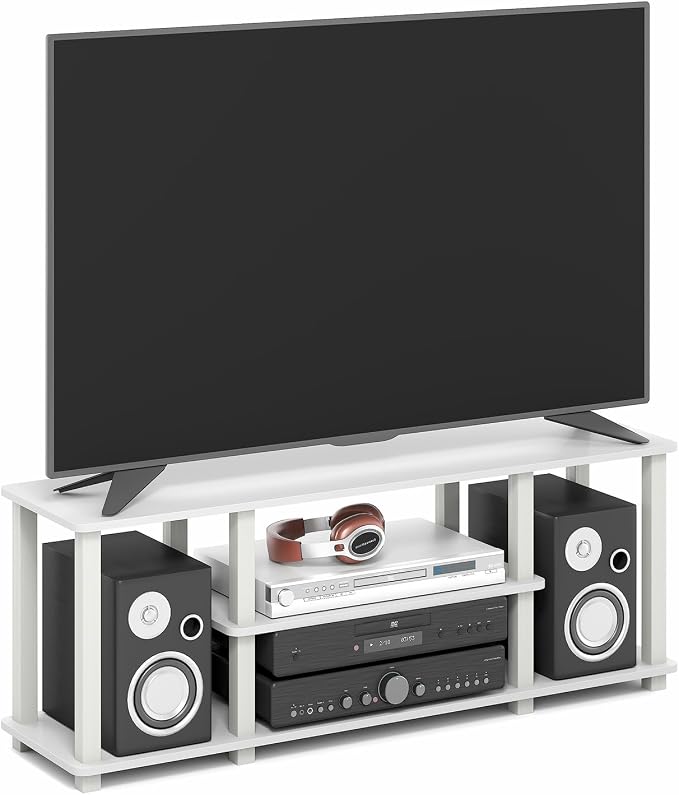 Furinno Turn-S-Tube TV Stand, 3-Tier No Tools 3D Entertainment Center by Furinno-FitsYourSpaceFitsYourBudget