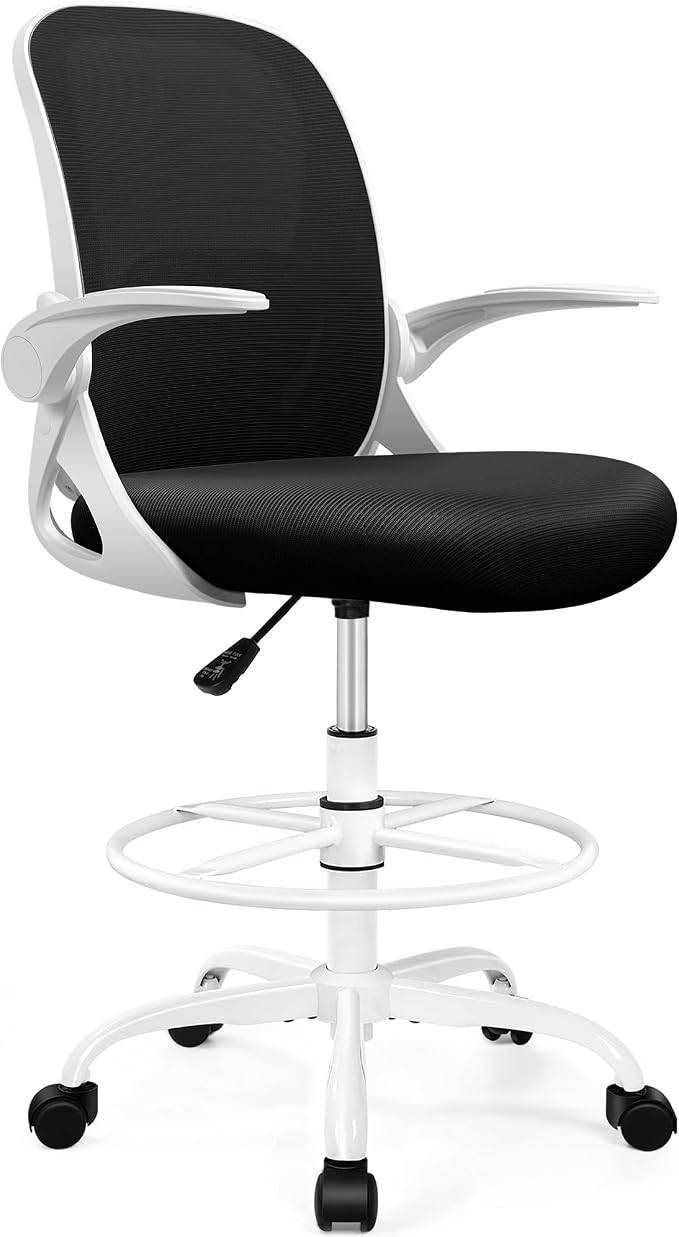 Drafting Chair Tall Office Chair - Image 8