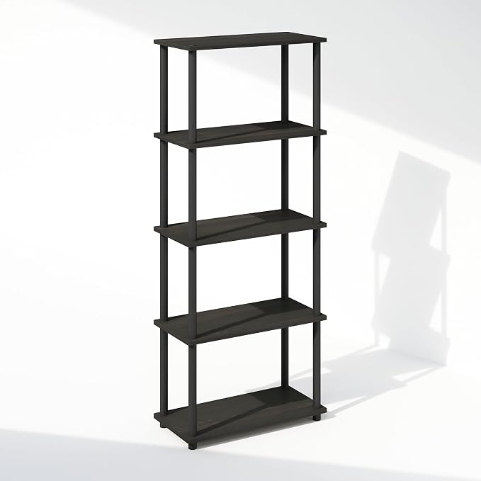 Furinno Turn-N-Tube Book Shelf, 5-Tier Bookshelf, Bookcase - Image 4