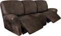 ANARACHON Leather Look Recliner Couch Cover 8-Piece Recliner Sofa Slipcovers 3 by ANARACHON