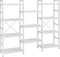 SUPERJARE Triple Bookshelf, Bookcase by SUPERJARE