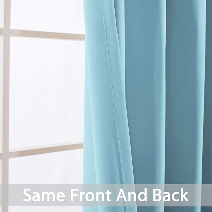 Yakamok Blackout Curtains for Bedroom, Thermal Insulated Grommet Top Drapes for - Image 6
