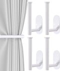 4pcs Curtain Holdbacks, Screw-in Curtain Tiebacks Curtain Tie Backs Curtain by Hoousuper