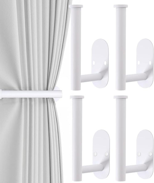 4pcs Curtain Holdbacks, Screw-in Curtain Tiebacks Curtain Tie Backs Curtain by Hoousuper