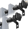 Curtain Rods for Windows 2 Pack 36-78 inch 5/8 inch Matte Black Curtain Rod by Unknown