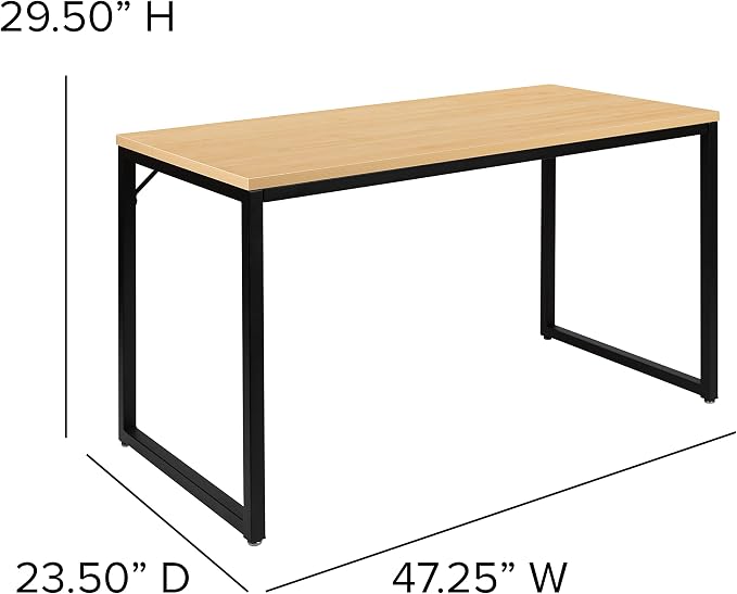 EMMA + OLIVER Industrial Modern Desk-47 L Commercial Grade Home Office - Image 2