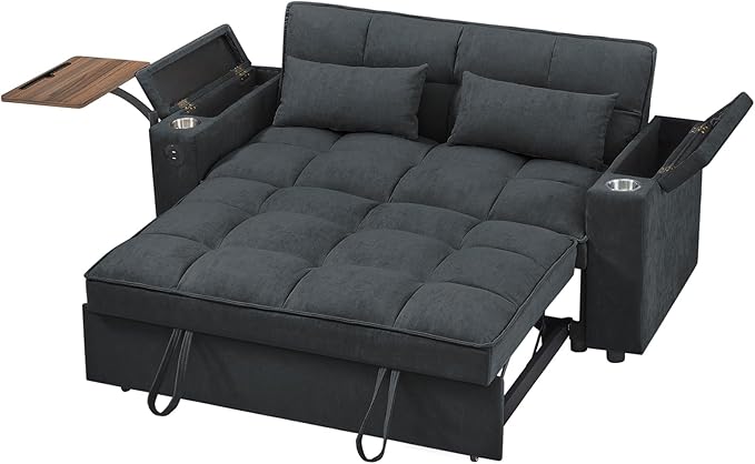 hansones 65'' 3-in-1 Folding Convertible Sofa Bed, Pullout Sofa, Modern - Image 6