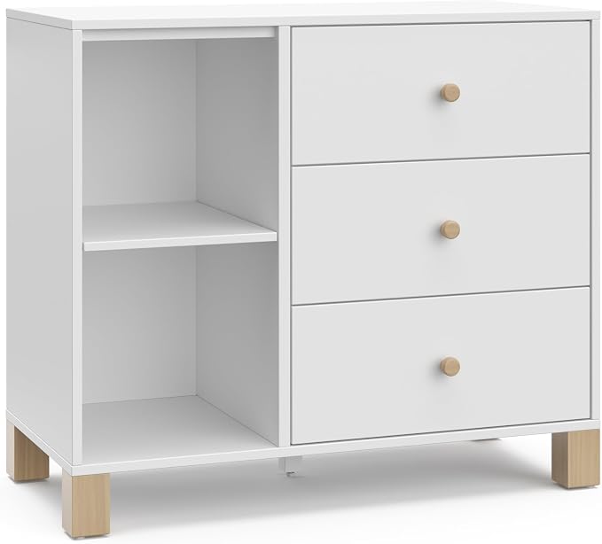 Storkcraft California 3 Drawer Combo Dresser – GREENGUARD Gold Certified by Storkcraft
