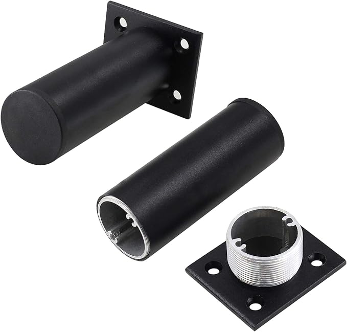Set of 4 Furniture Legs 4 Inch, Adjustable Aluminum Alloy Cabinet Legs - Image 2