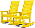 GREENVINES Outdoor Rocking Chairs | Set of 2 | Porch Rocker | HDPE Plastic | by GreenVines