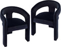 VESCASA Velvet Barrel Dining Chair by VESCASA
