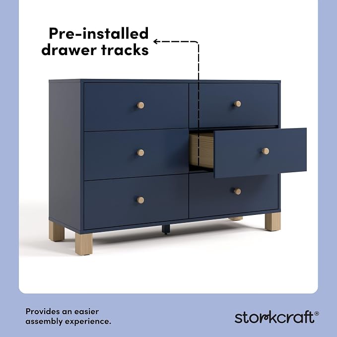 Storkcraft California 6 Drawer Double Dresser – GREENGUARD Gold Certified - Image 7