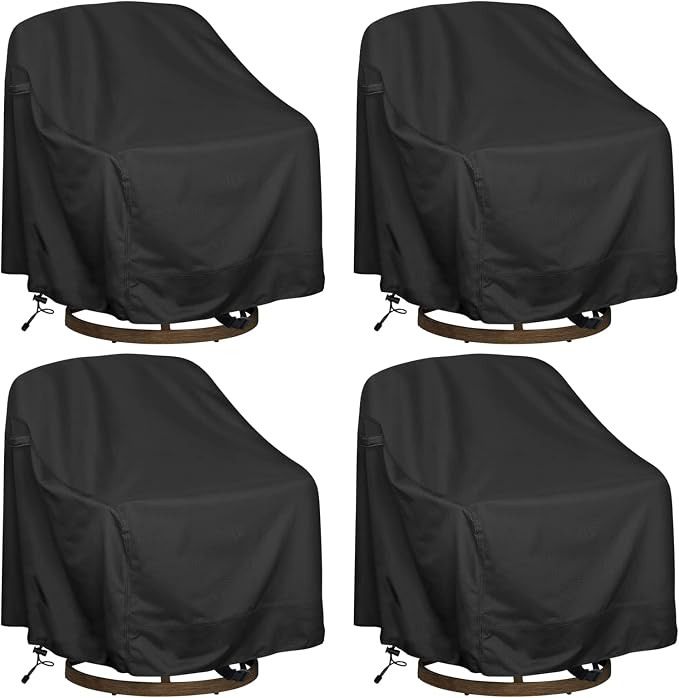 Outdoor Swivel Lounge Chair Cover, Heavy Duty Waterproof Patio Furniture Cover by HI%C2%B7%C2%B7%C2%B7YOURCOVER