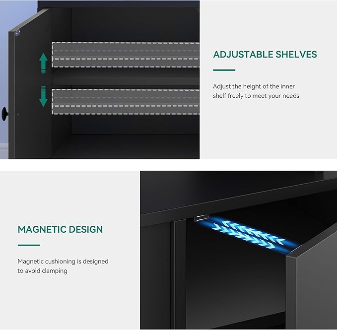YITAHOME Modern TV Stand for 80 inch TVs, Entertainment Center - Image 5