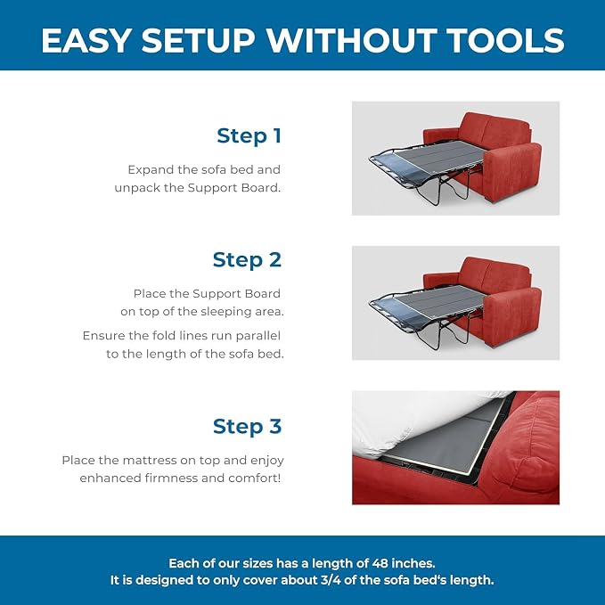 Meliusly Sleeper Sofa Support Board Twin Size – Durable Support to Fix Sagging - Image 6