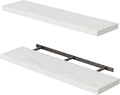 Fixwal Floating Shelves for Wall, 35.4" Long Heavy Duty Wall Mounted Rustic by Fixwal