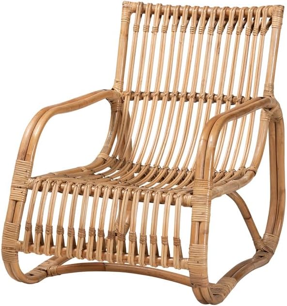 HomeStock Antique Ambiance 24'' W x 29.75'' D x 29'' H Natural Bohemian Rattan - Image 2