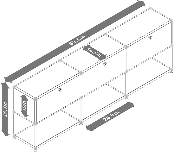 Modern Storage Cabinet Versatile Free-Standing Organizer - Image 6