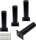 4 Pack Adjustable Furniture Legs Round 1.5" Dia Thickened Aluminum Alloy Sofa by Kyuionty