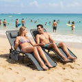 Outdoor Chaise Lounge Chair, Folding Tanning Chair by GarveeLife