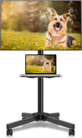 Mobile TV Carts on Wheels for 21-60 Inch Flat/Curved Panel Screens TVs by XINLEI