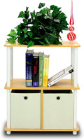 Furinno 99152BE/WH/IV 3-Tier Go Green Multipurpose Storage Rack Shelving Unit by Furinno-FitsYourSpaceFitsYourBudget