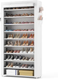 ROJASOP Shoe Rack with Covers 10 Tier Large Shoe Organizer Tall Shoe Closet by ROJASOP