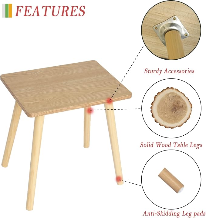 AWASEN Side Table, Small End Accent Table - Image 4