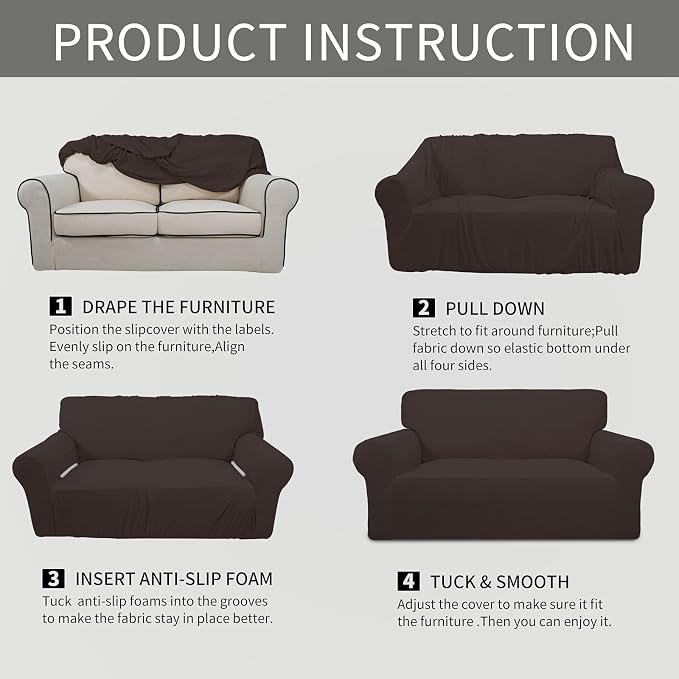 Easy-Going Stretch Chair Sofa Slipcover 1-Piece Couch Sofa Cover Furniture - Image 6