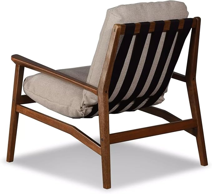 Grain Wood Furniture Solid Wood Mid Century Lounge Chair - Image 8