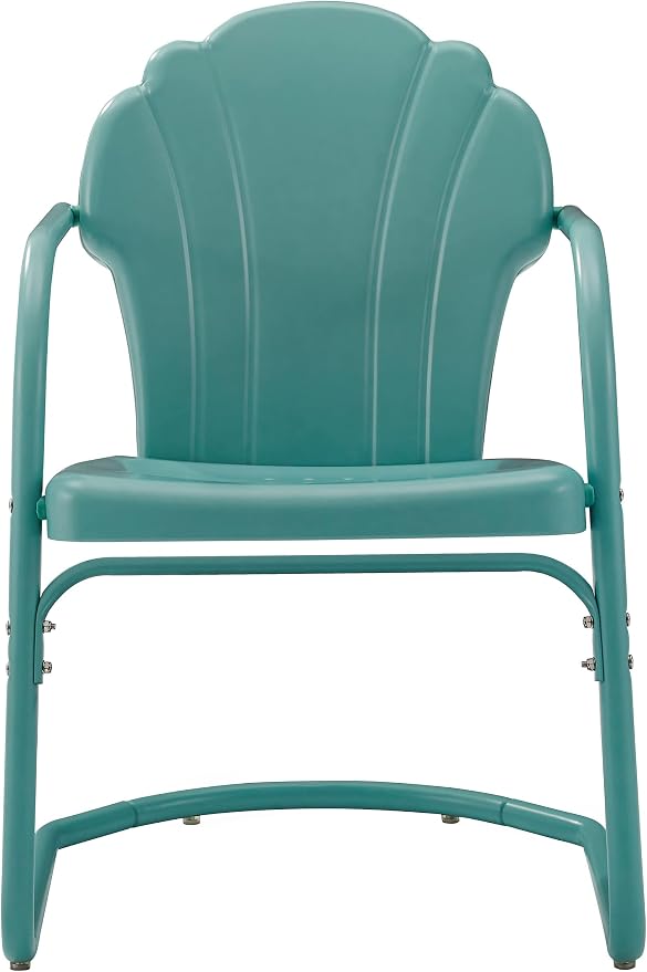 Crosley Furniture Tulip 2-Piece Outdoor Chair Set, Retro Metal Patio Chairs - Image 4