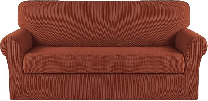 Turquoize Stretch Sofa Slipcover 2 Pieces Sofa Cover Couch Cover by Turquoize