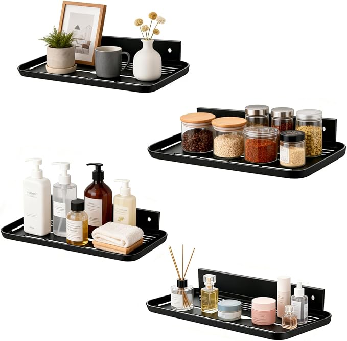 Floating Shelves for Wall, Wall Mounted Floating Shelves, Bathroom Shelf by Laoyello