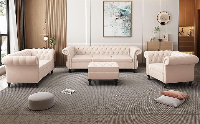 AVZEAR Living Room Accent Chair, Upholstered Sofa Chair Single Sofa Chair - Image 3