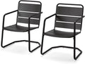 MELLCOM Patio Chairs Set of 2, Small Patio Furniture Set by MELLCOM