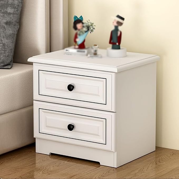 Night Stand Light Luxury Solid Wood Bedside Table, Simple Home Storage Cabinet - Image 2