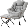 Welnow Lazy Chair with Ottoman, Modern Accent Chair with Armrests and a Side by LifeGetsBetterWithWelnow