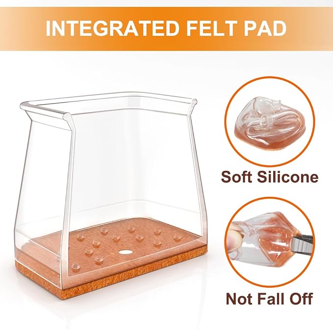 VIUME 24 Pcs Chair Leg Floor Protectors - Image 3