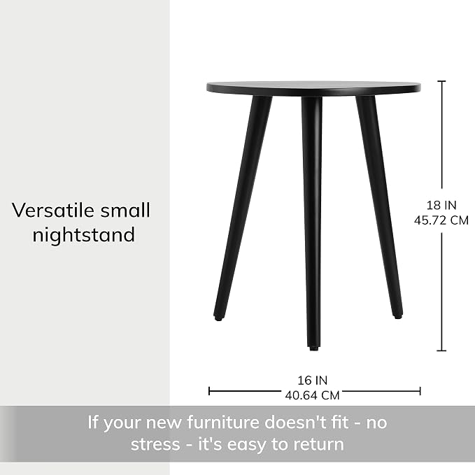 MH London Tri Pin Side Table I Handmade Natural Mango Wood, Naturally Moisture - Image 3