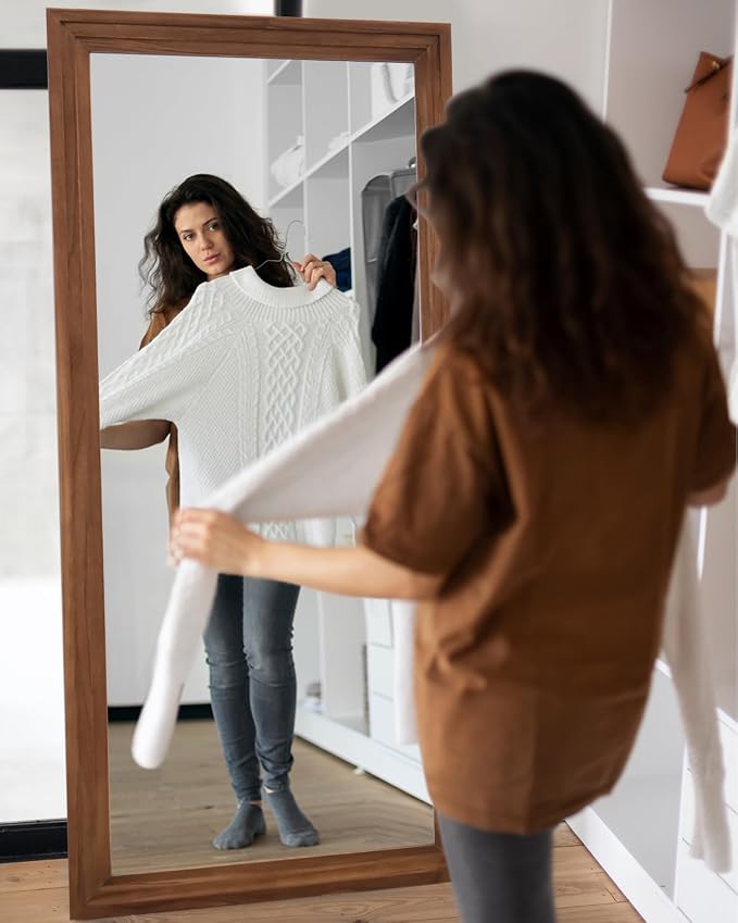 Full Length Mirror, Oversized Stand Up Mirrors Large Wall Mirrors, Wall Mounted - Image 8