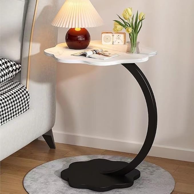 Nordic-Style Light Luxury Side Table Minimalist Bedside Storage Rack Living - Image 2
