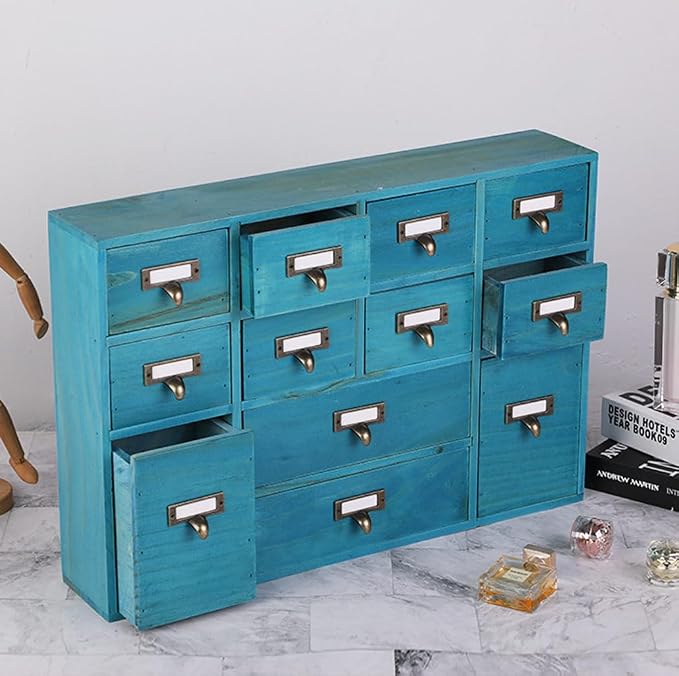 12 Drawers Apothecary Cabinet - Image 5